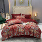 60s Egyptian Organic Cotton Duvet Cover Sets red blue