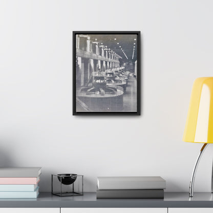 Boulder Dam Powerhouse Gallery Canvas Wraps Vertical Frame 11″ x 14″ 1.25" Black