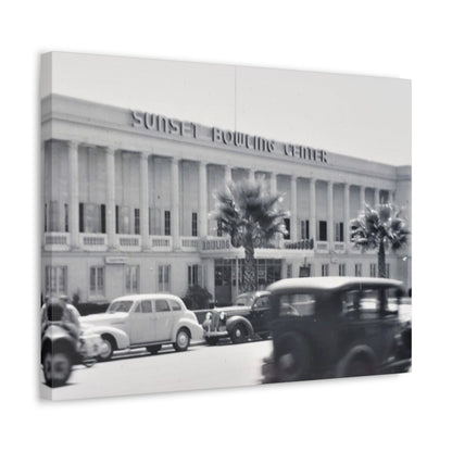 Sunset Bowling Center Largest in U.S 1939 Stretched Canvas