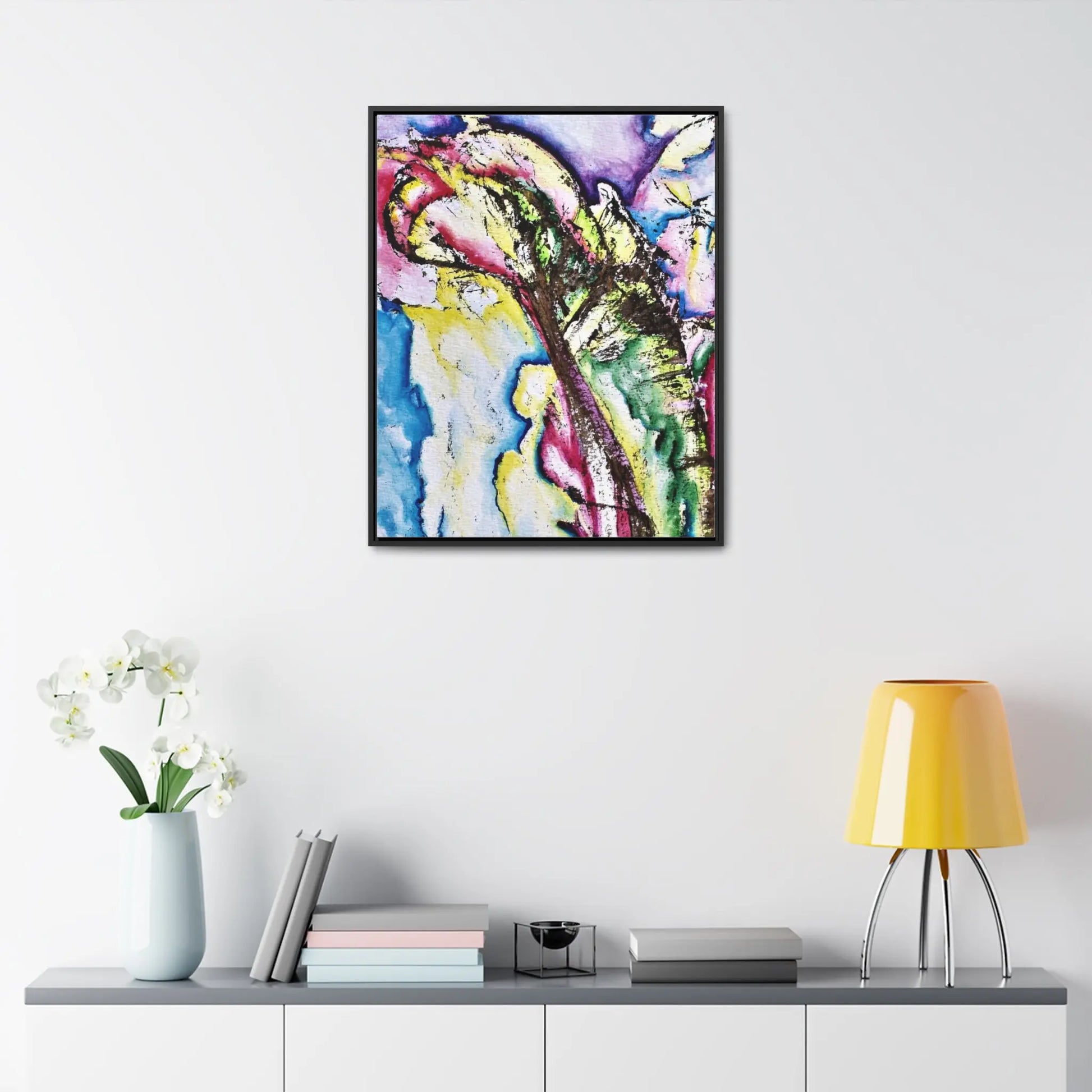 Calla Lilies Gallery Canvas Wraps, Vertical Frame