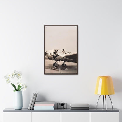 Refueling Mid-Contintent Chief Line 1939 Gallery Canvas Wraps Vertical Frame 20″ x 30″ Premium Gallery Wraps (1.25″) Walnut