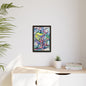 Alien Abstract Colorful Framed Canvas Art - Kia Day Design