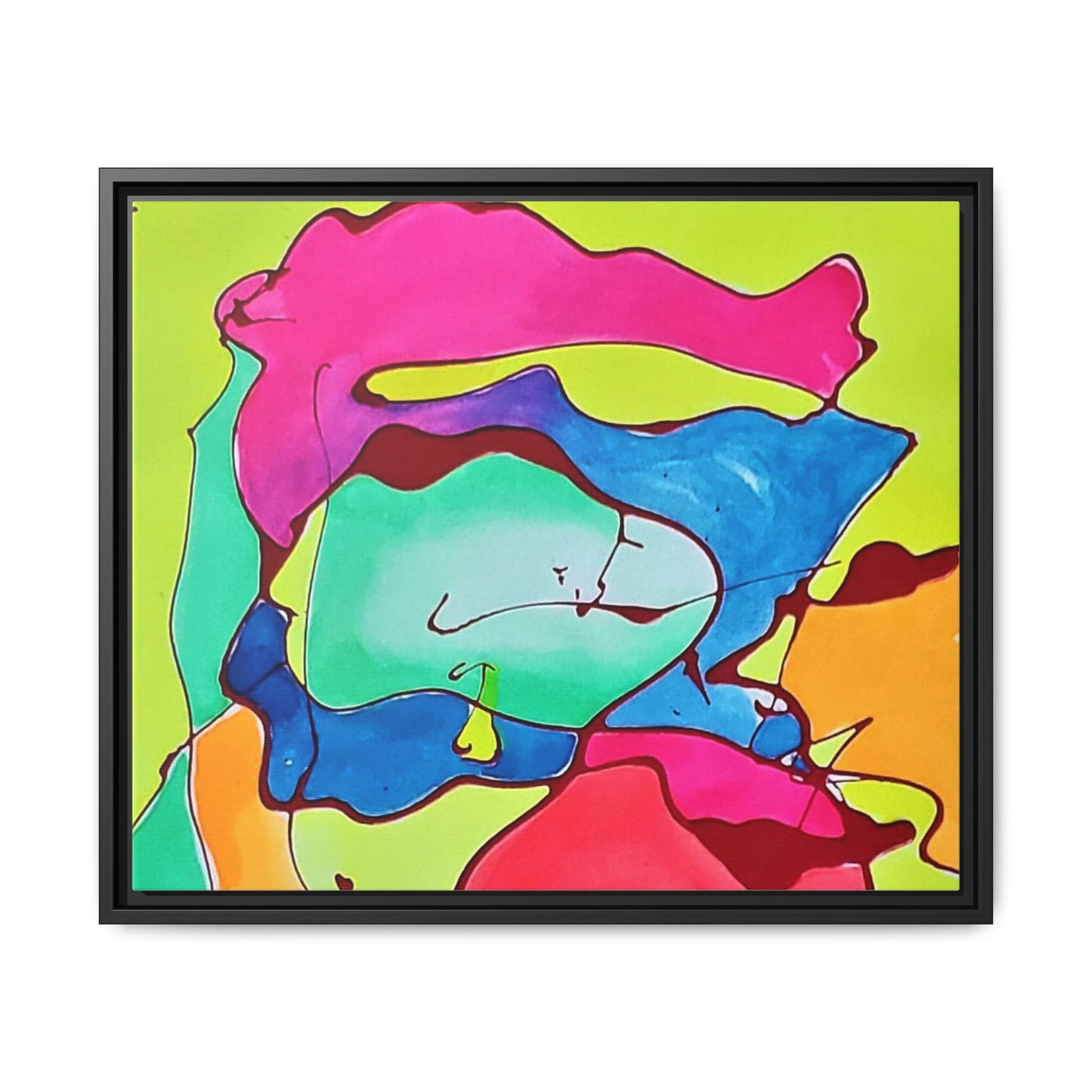 Kool Kid Matte Canvas Framed - Kia Day Design