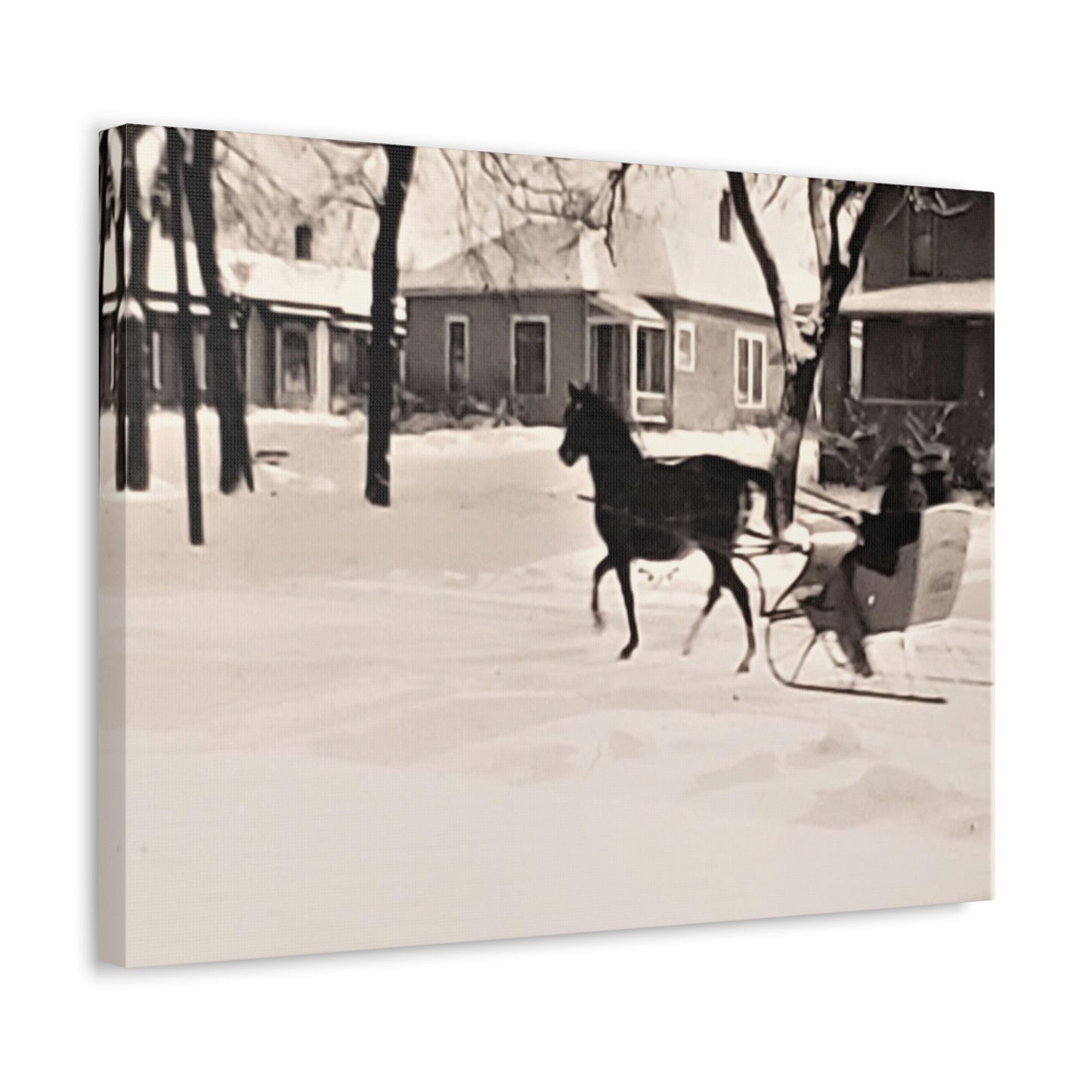 Carriage Ride Stretched Canvas