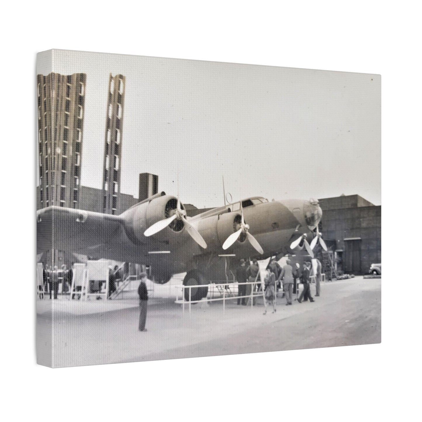 Boeing B-17 Bomber Stretched Canvas