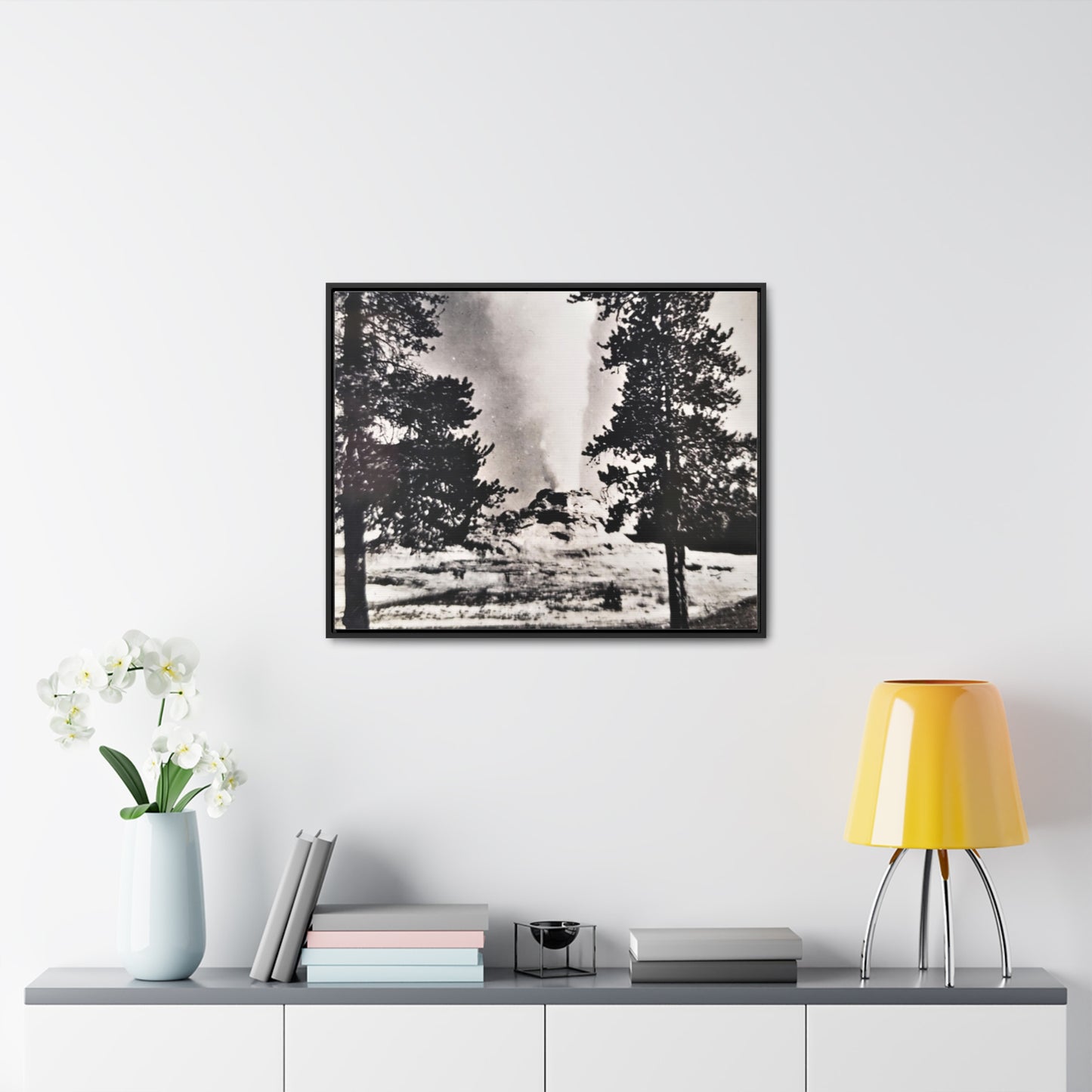 Castle Geyser Yellowstone Gallery Canvas Wraps, Horizontal Frame