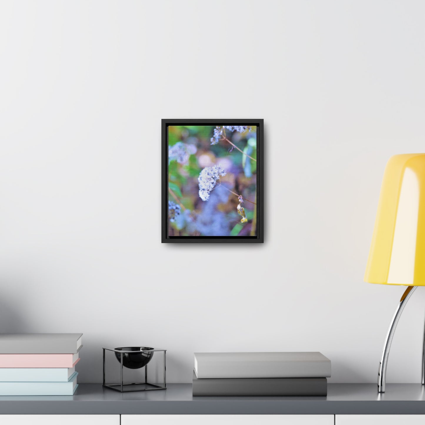 Macro Blue Gallery Canvas Wraps, Vertical Frame