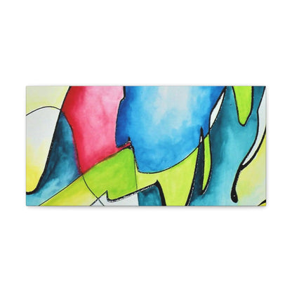 Blue Flame Canvas Gallery Wraps 20″ x 10″ 1.25"