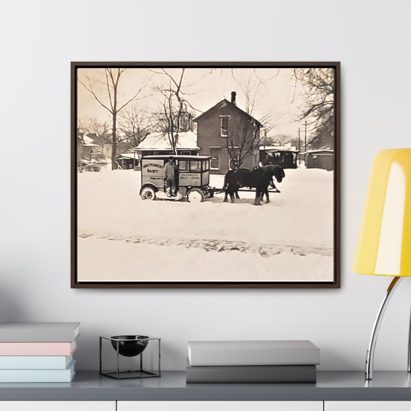 Milk Man Gallery Canvas Wraps, Horizontal Frame