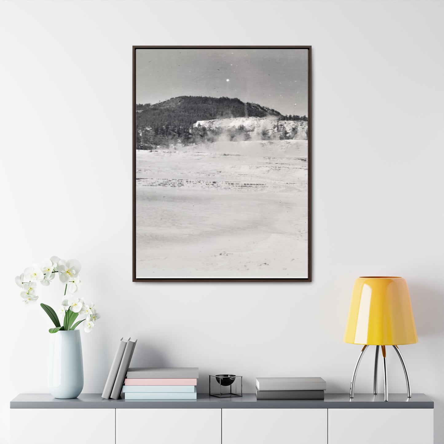 Mammoth Hot Springs Yellowstone Gallery Canvas Wraps, Vertical Frame