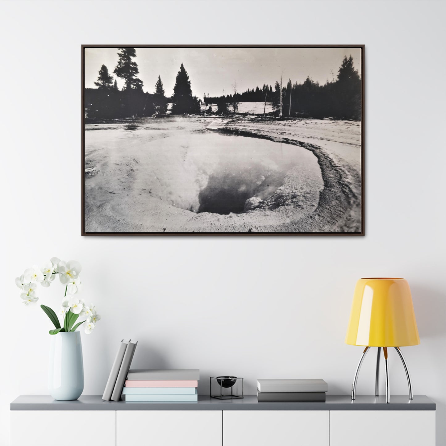 Morning Glory Pool Yellowstone Gallery Canvas Wraps, Horizontal Frame