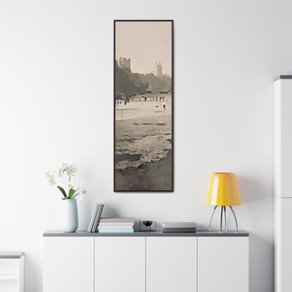 Central Park Gallery Canvas Wraps, Vertical Frame 20″ x 60″ 1.25" Walnut