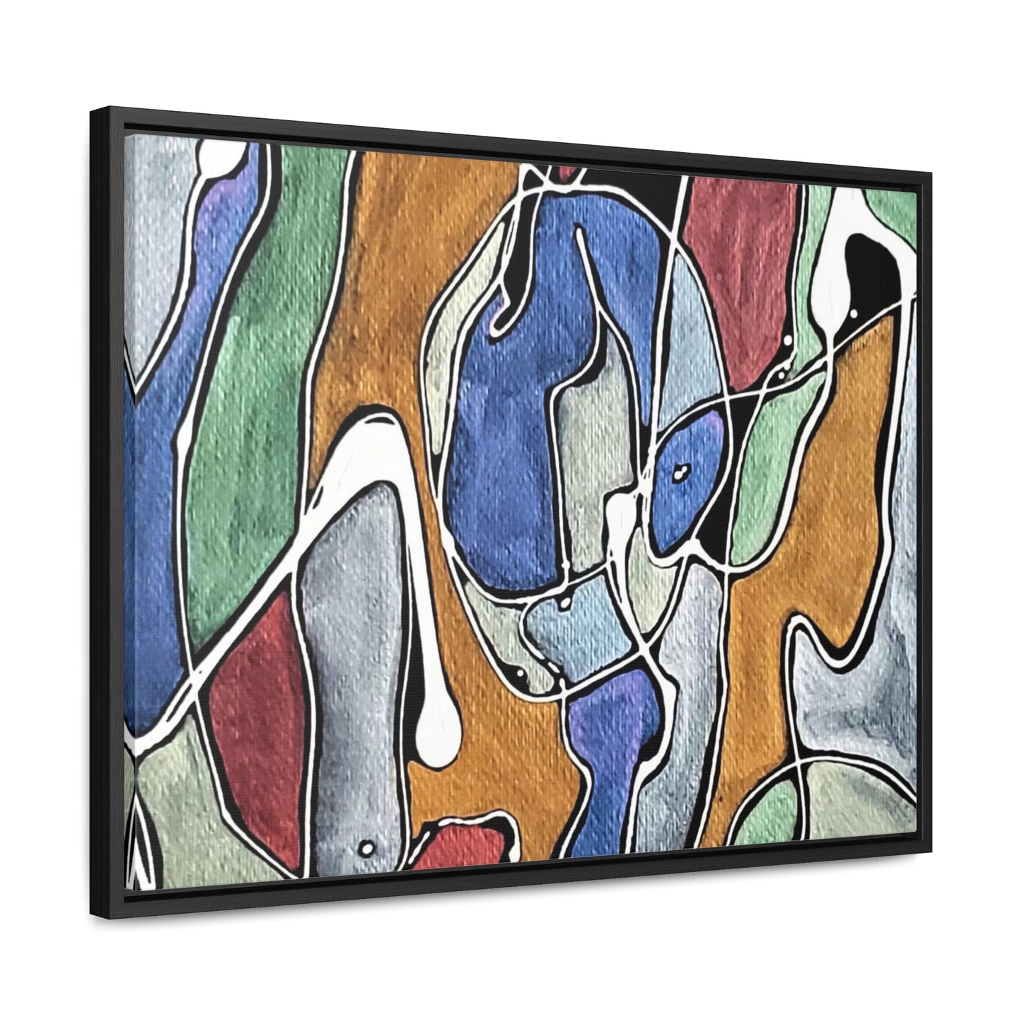 Blue Girl Gallery Canvas Wraps, Horizontal Frame