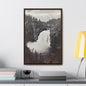 Upper Falls Yellowstone Gallery Canvas Wraps Vertical Frame 16″ x 24″ Premium Gallery Wraps (1.25″) Walnut