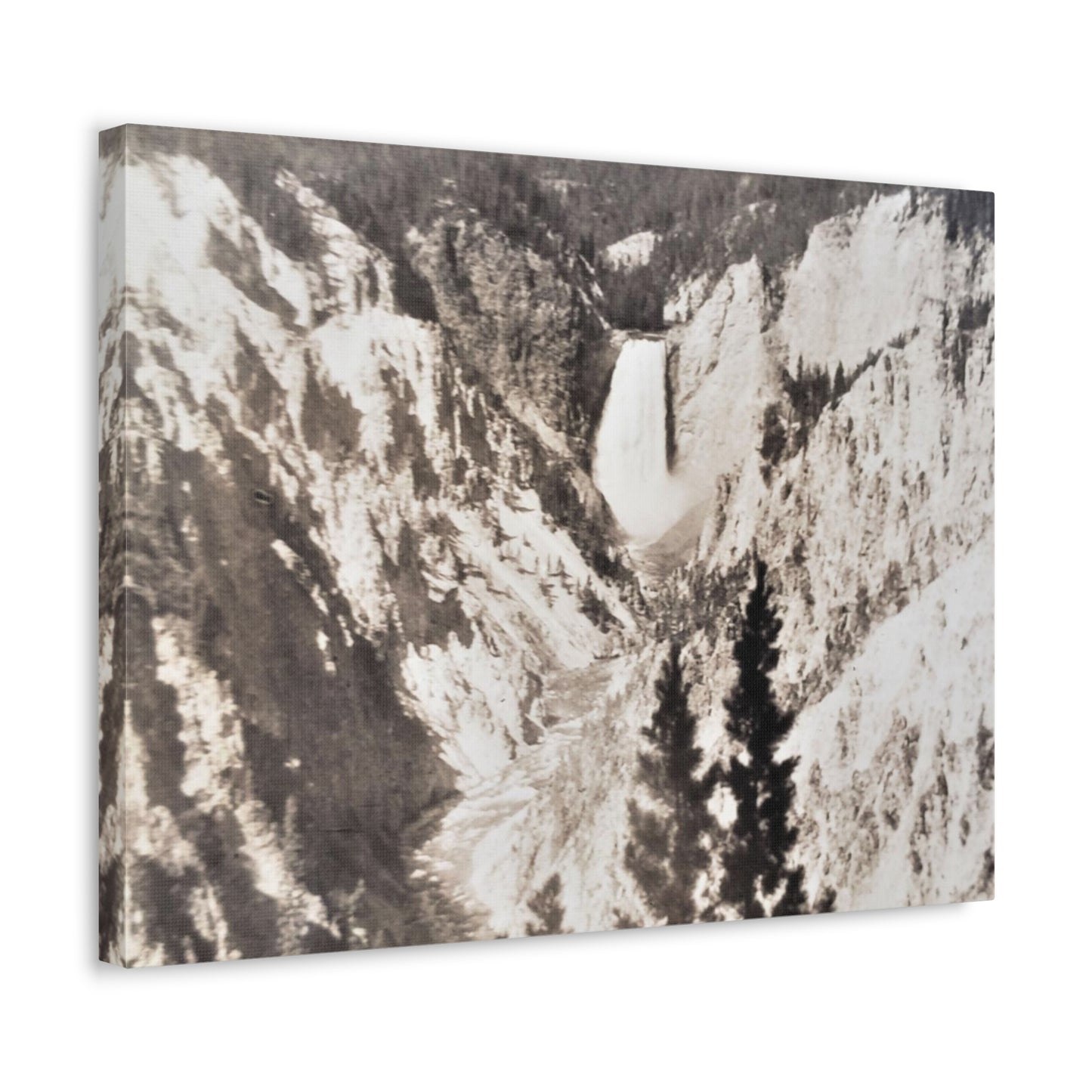 Artists Point Yellowstone Stretched Canvas