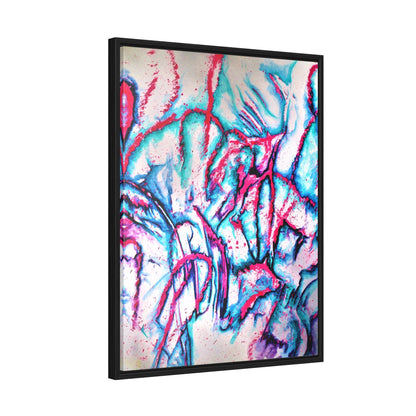 Pink Jellyfish Gallery Canvas Wraps, Vertical Frame