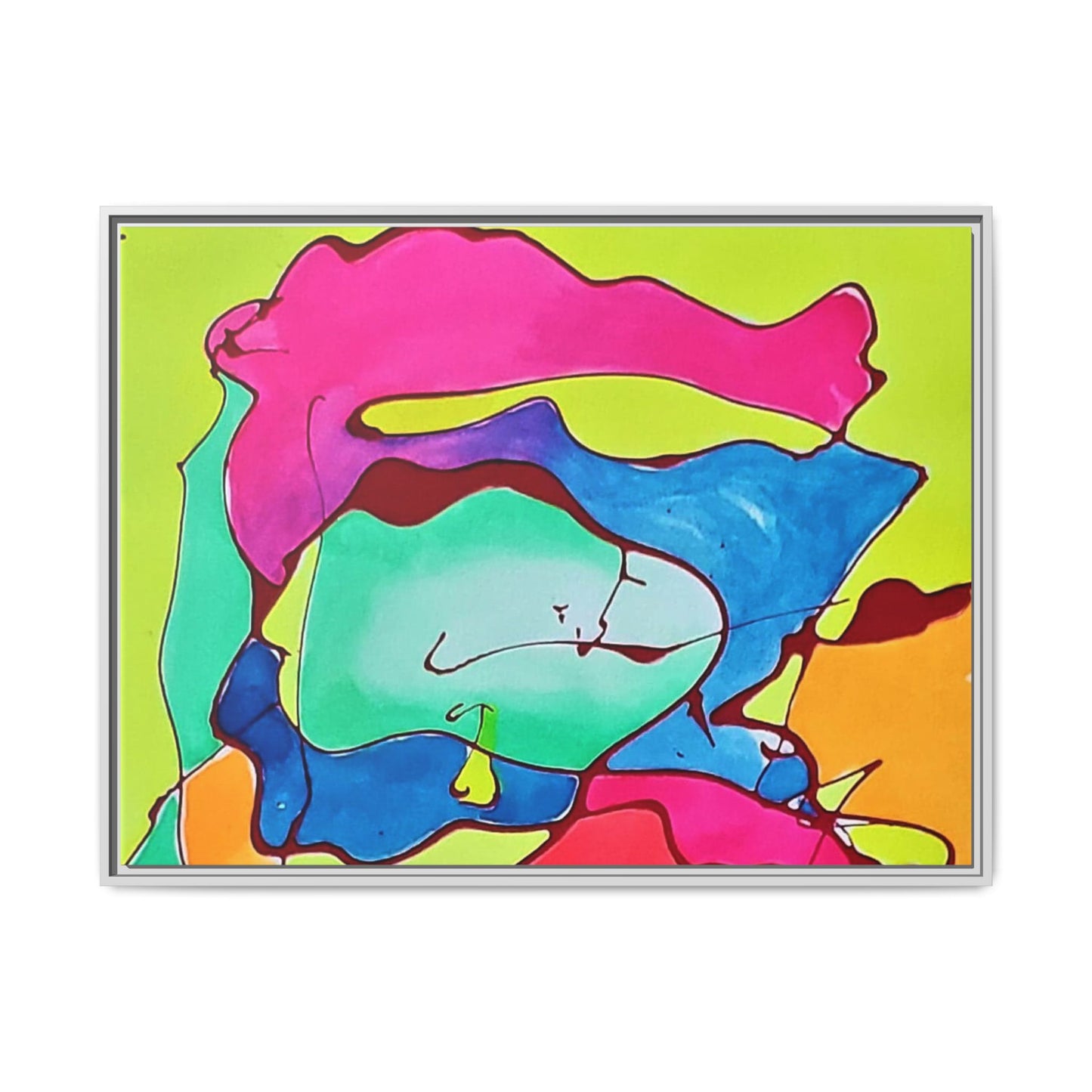 Kool Kid Matte Canvas Framed - Kia Day Design