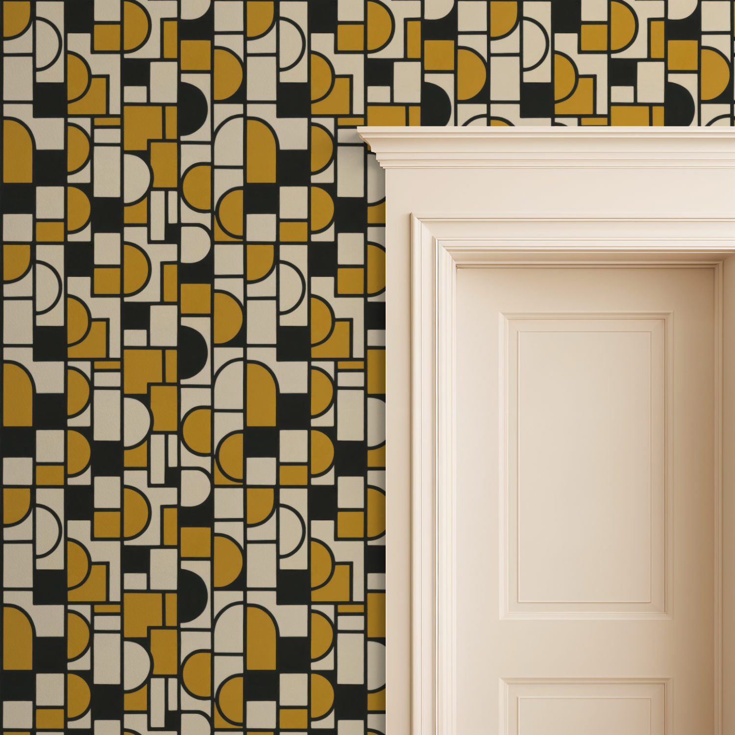 Mod Circit Wallpaper - Peel & Stick LUXE - Wallpaper
