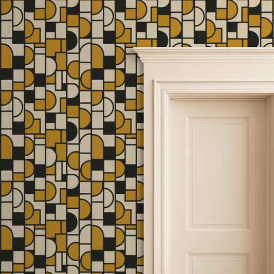 Mod Circit Wallpaper - Peel & Stick LUXE - Wallpaper