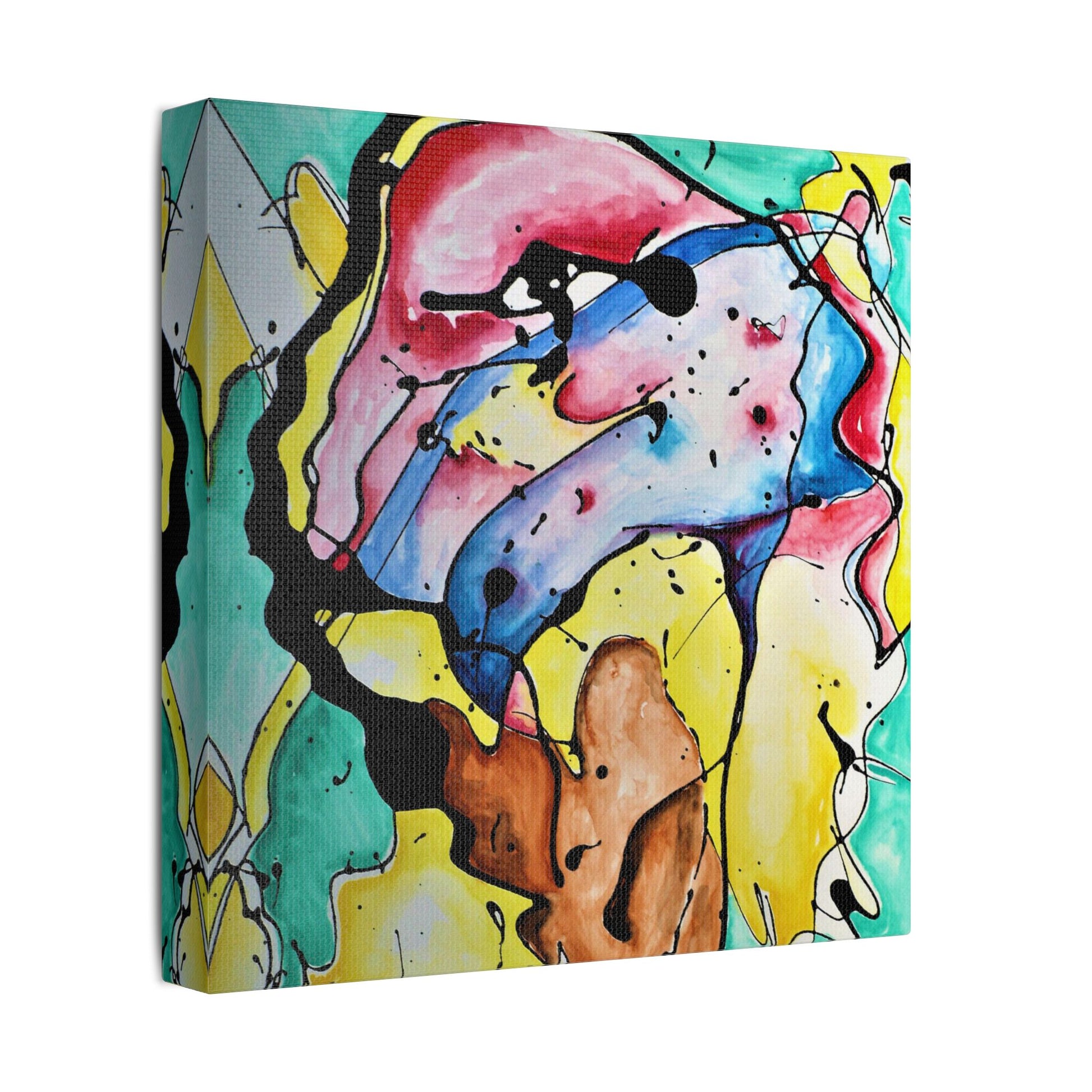 3rd Eye Sundae Satin Canvas Stretched - Kia Day Design