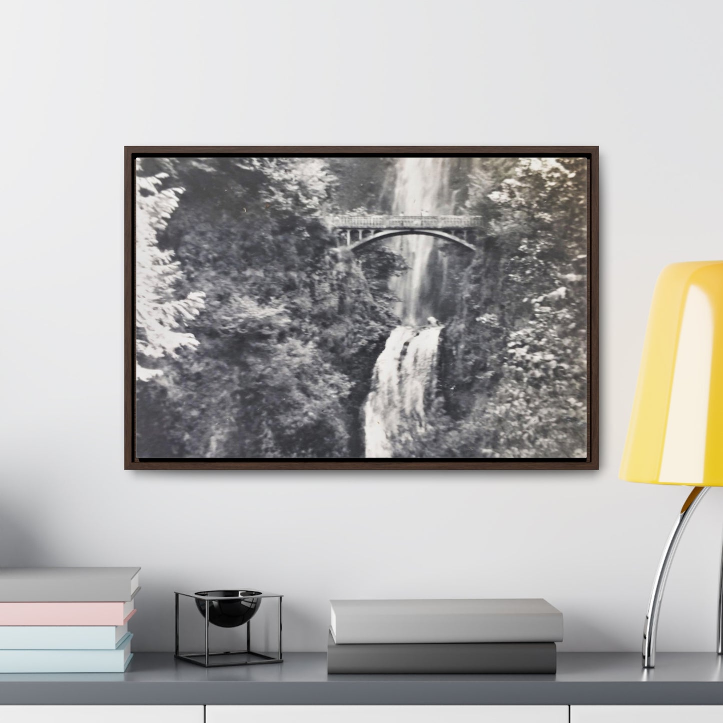 Multnomah Falls Oregon Gallery Canvas Wraps, Horizontal Frame