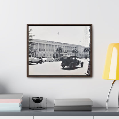 Sunset Bowling Center Largest in U.S 1939 Gallery Canvas Wraps Horizontal Frame 20″ x 16″ Walnut Premium Gallery Wraps (1.25″)
