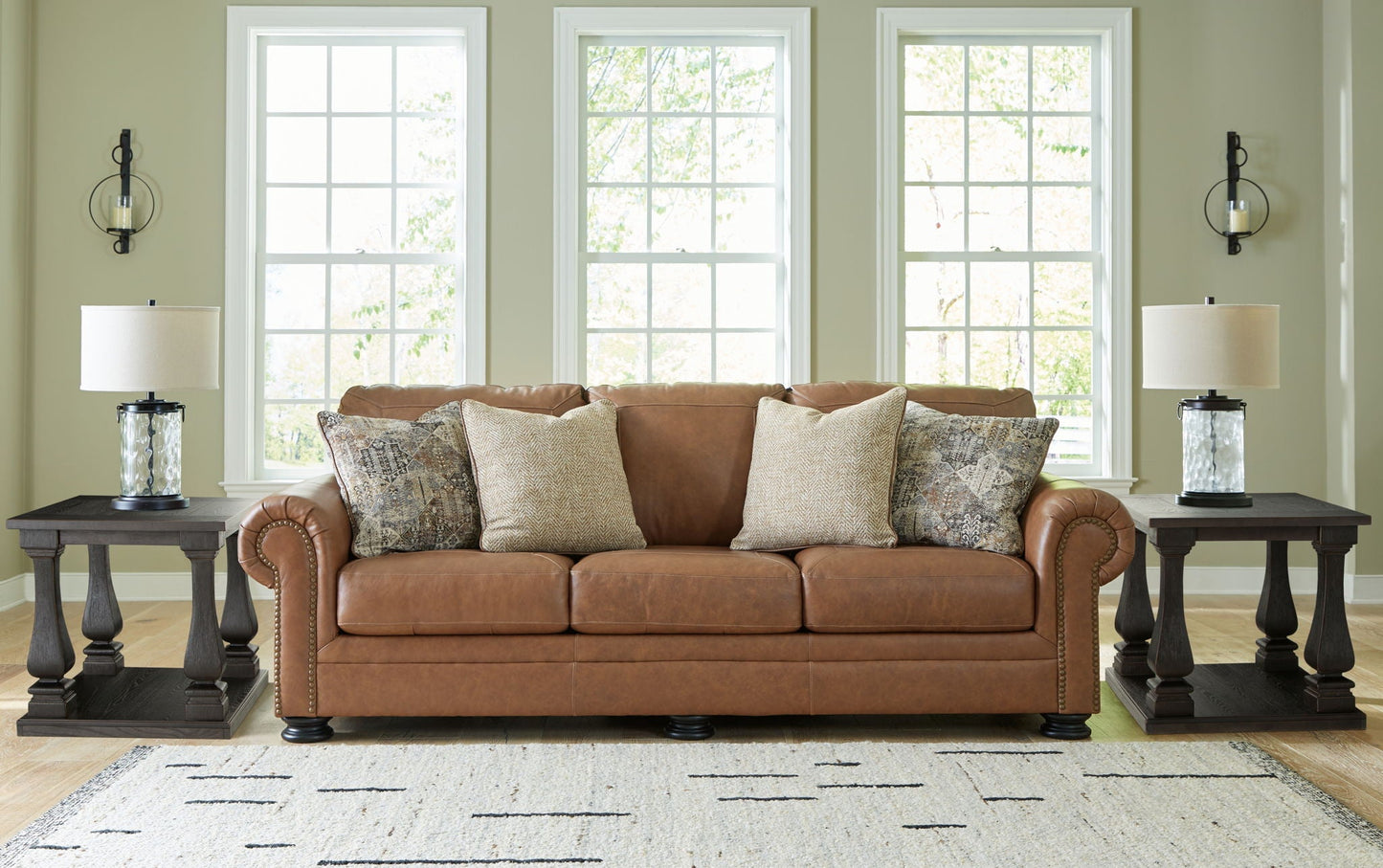 Carianna - Sofa - Caramel - - Stationary Sofas