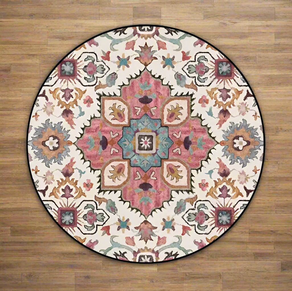 Circular Floor Rugs Decorative Hanging Basket Round Carpet