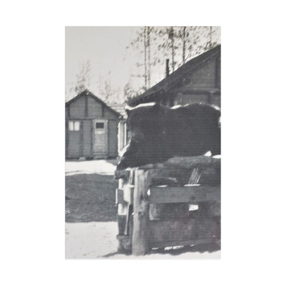 Yellowstone Bear Satin Canvas Stretched 24″ x 36″ (Vertical) 1.5"