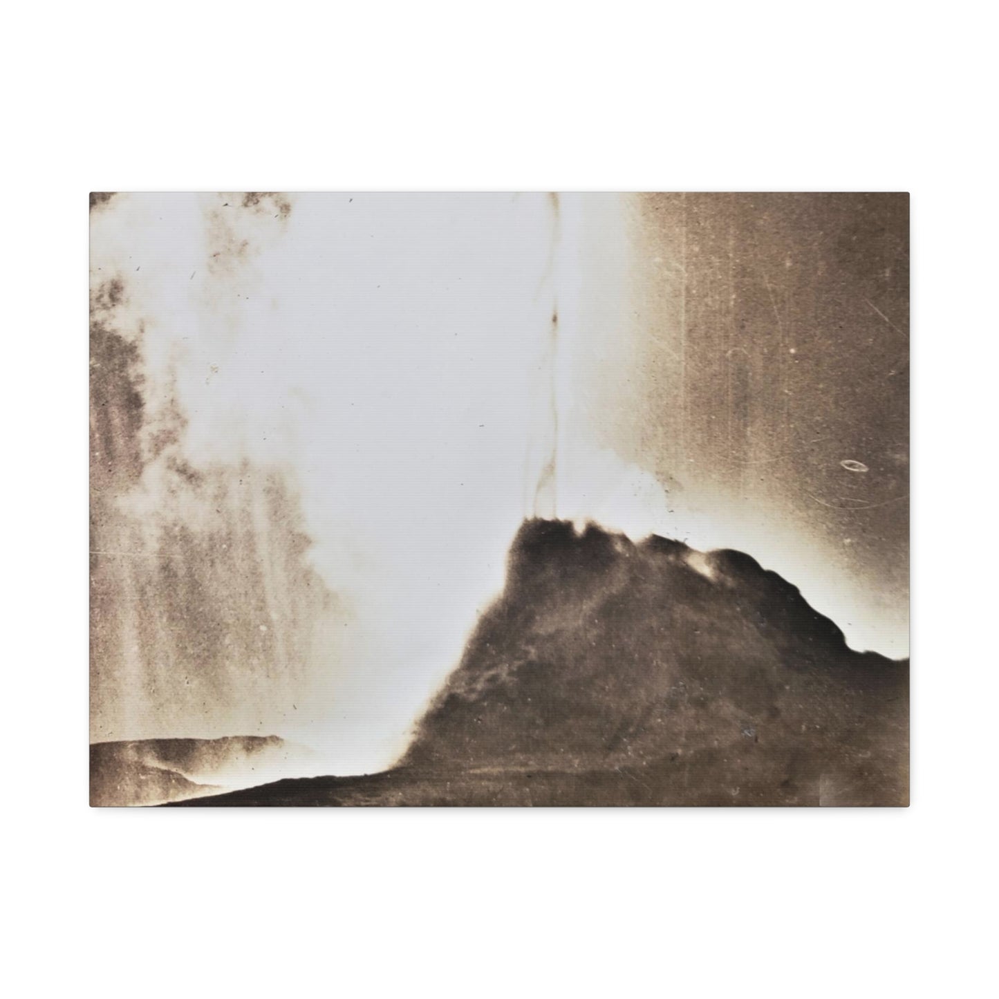 White Dome Geyser Yellowstone Stretched Canvas