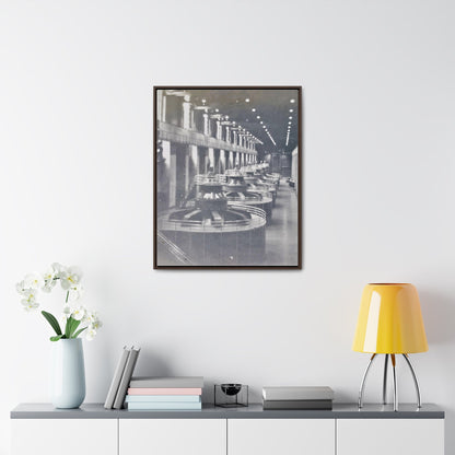 Boulder Dam Powerhouse Gallery Canvas Wraps Vertical Frame 24″ x 30″ 1.25" Walnut