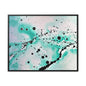 Teal Burst Gallery Canvas Wraps, Horizontal Frame 30″ x 24″ Premium Gallery Wraps (1.25″)