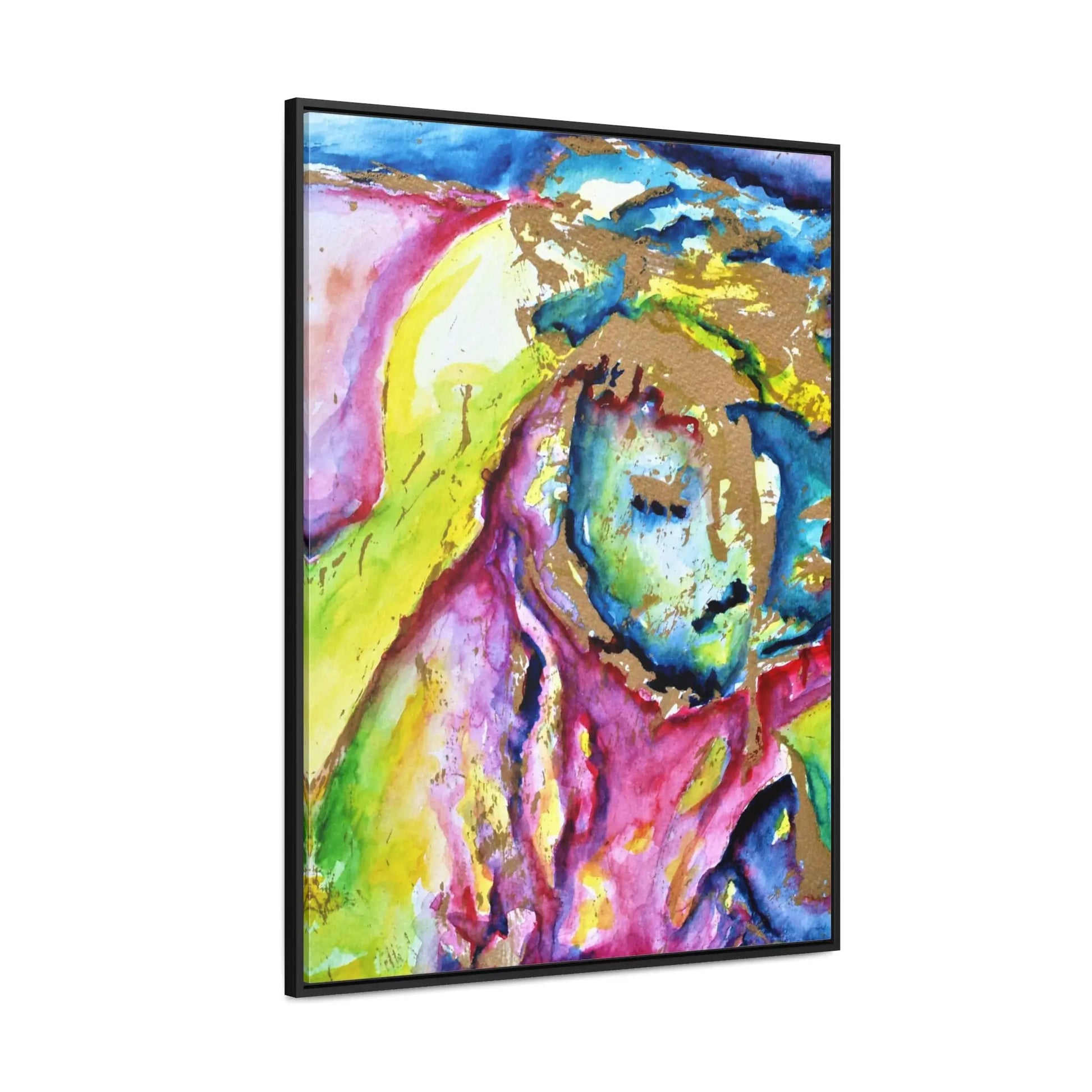 Mothers Face Gallery Canvas Wraps, Vertical Frame