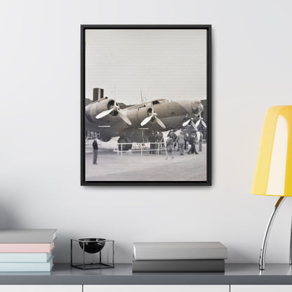 Boeing B-17 Bomber Gallery Canvas Wraps Vertical Frame 16″ x 20″ 1.25" Black