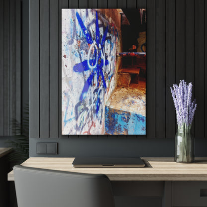 Graffiti Urban Photo Acrylic Print — French Cleat Hanging - 24" x 36" (Vertical) 0.25'' - Home Decor