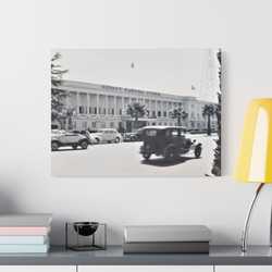Sunset Bowling Center Largest in U.S 1939 Satin Canvas Stretched 24″ x 18″ (Horizontal) 1.5"