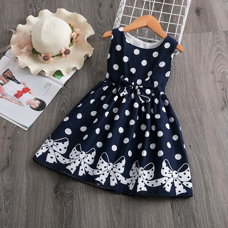 Sleeveless Polka Dot Dress