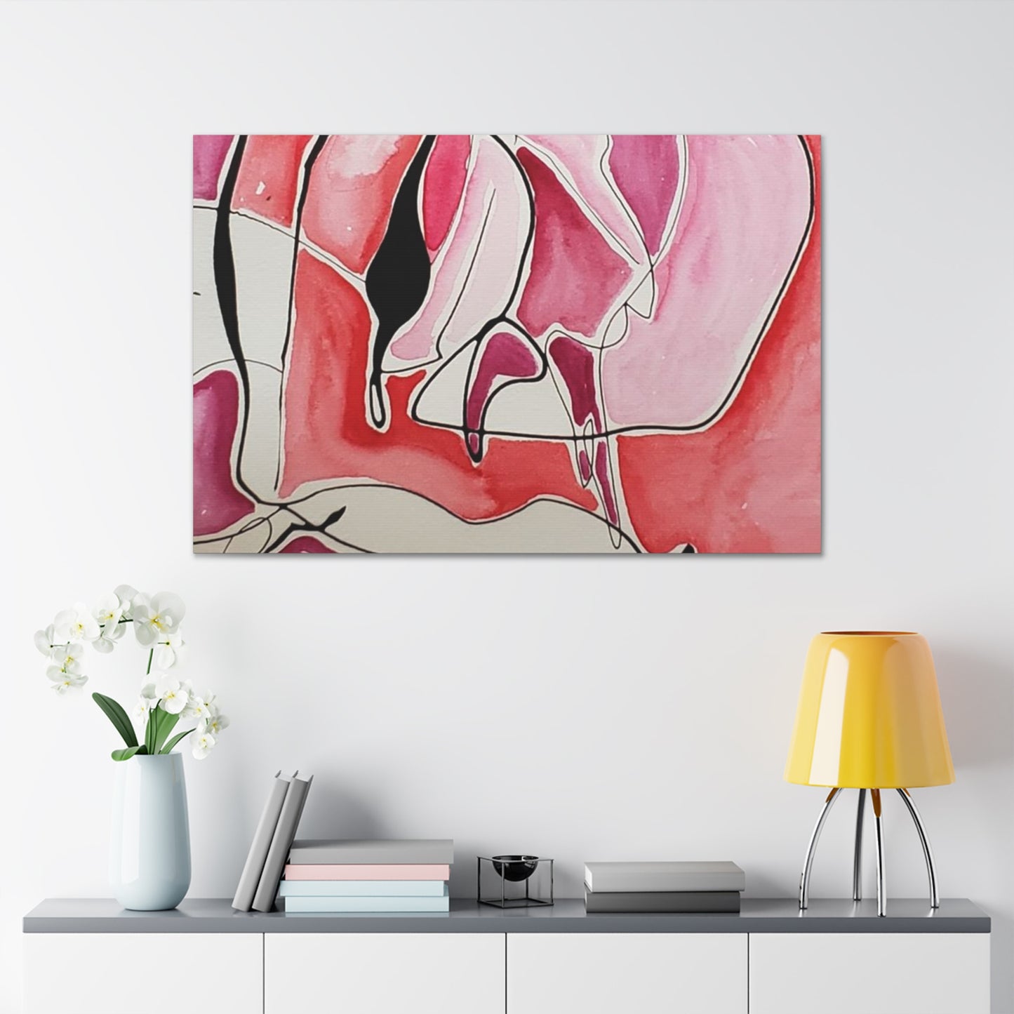 Red Fangs Canvas Gallery Wraps 48″ x 32″ 1.25"