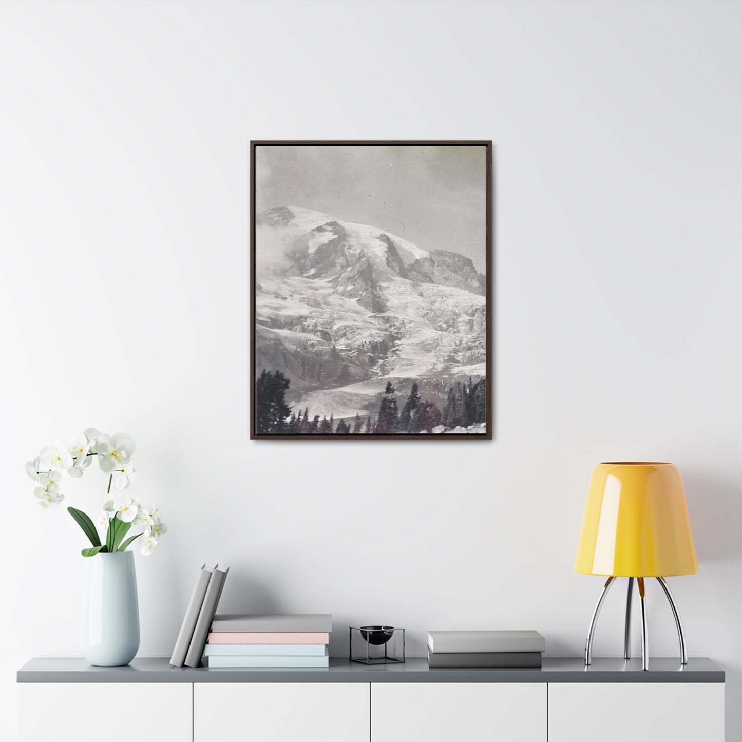 Mount Rainier Gallery Canvas Wraps, Vertical Frame