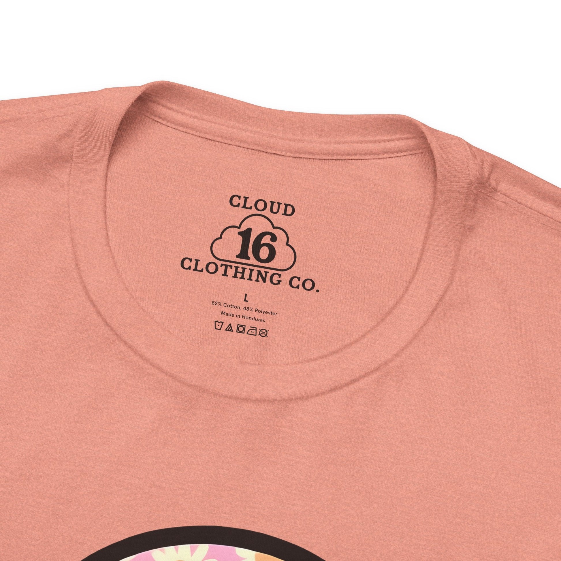 Smile Floral Womens T-Shirt - Positive Vibes Tee- Cloud 16 Clothing Co.- {{Product type}}
