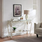 Tempered Glass Console Table with Storage Shelves - Kia Day Design