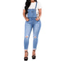 Womens Retro Cropped Jeans Coveralls - style 1 XXL - coveralls