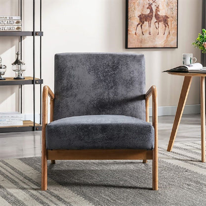 Classic Mid-Century Modern Accent Chairs, Open Framed Armchair With Cushioning- Unique Piece Furniture- {{Product type}}