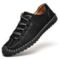 Men's Casual Low-Top Lace-Up Leather Shoes - Kia Day Design