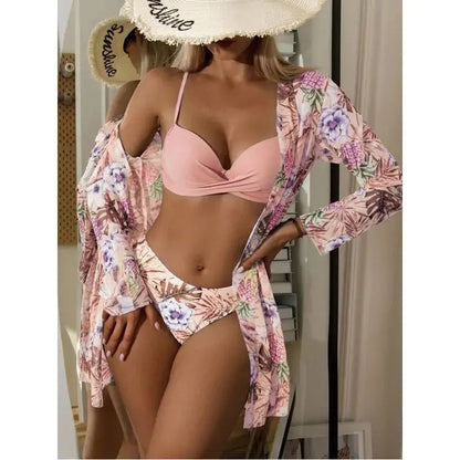 Bikinis & Cover Set Pink S