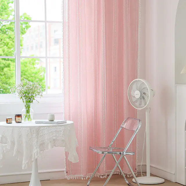 Faux Cotton Linen Semi-Blackout Curtains Kia Day Design