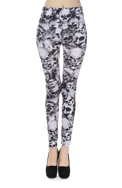 Printed Milk Silk Leggings - Kia Day Design