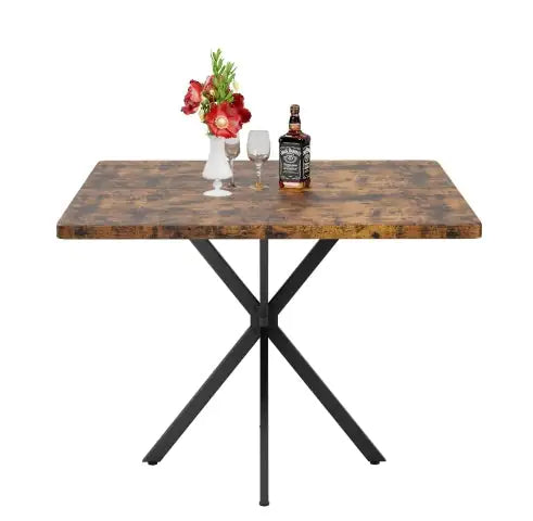 Mid Century Modern Square Dining Table - Kia Day Design