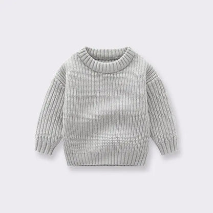 Knitted Sweater Baby Outerwear Grey 2-3Yrs 100cm