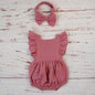 Organic Cotton Summer Baby Girl Clothes Dark Pink 3M